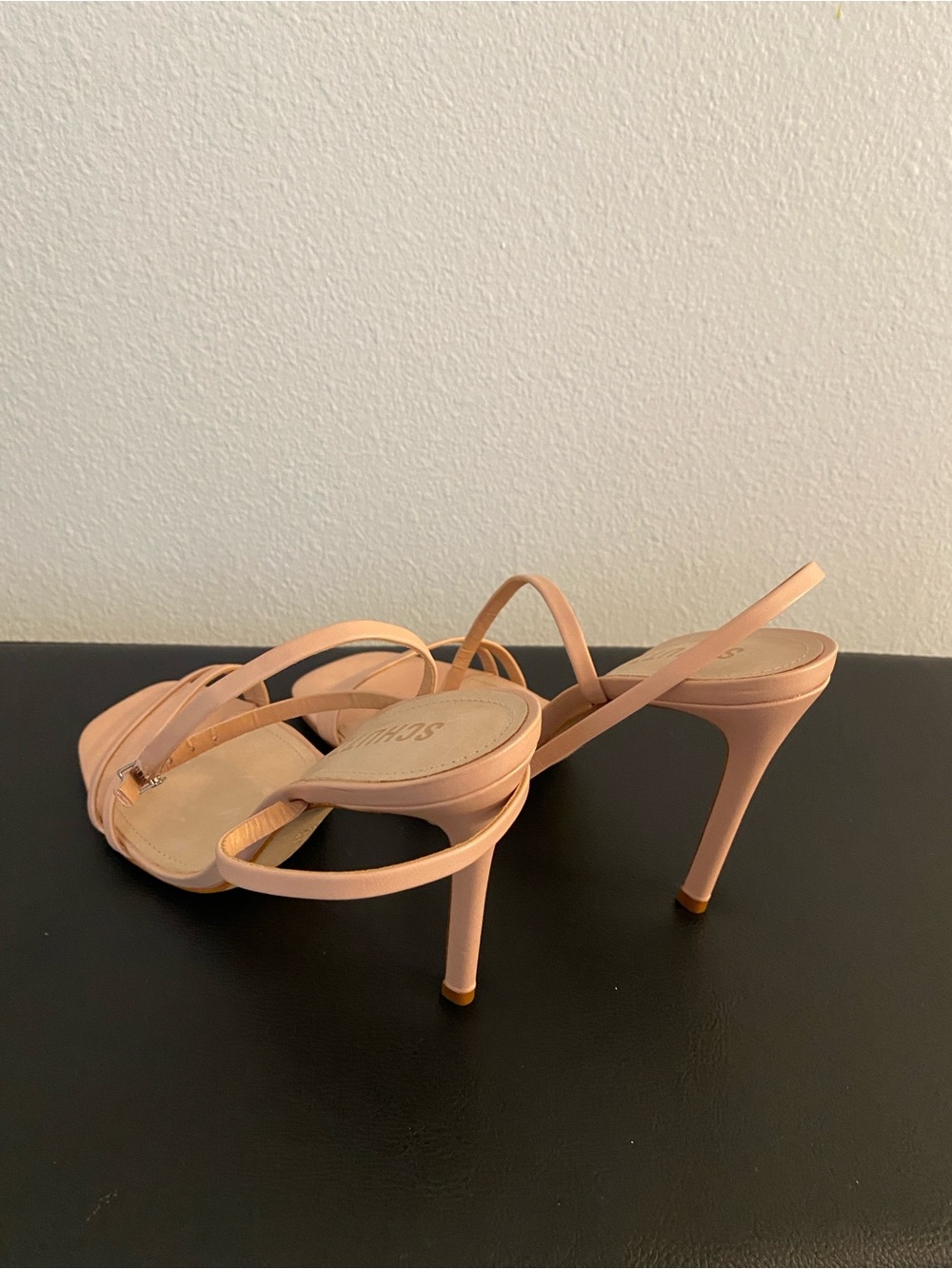 SCHUTZ Blush Strappy High Heel Sandals NWOT - Picture 8 of 13